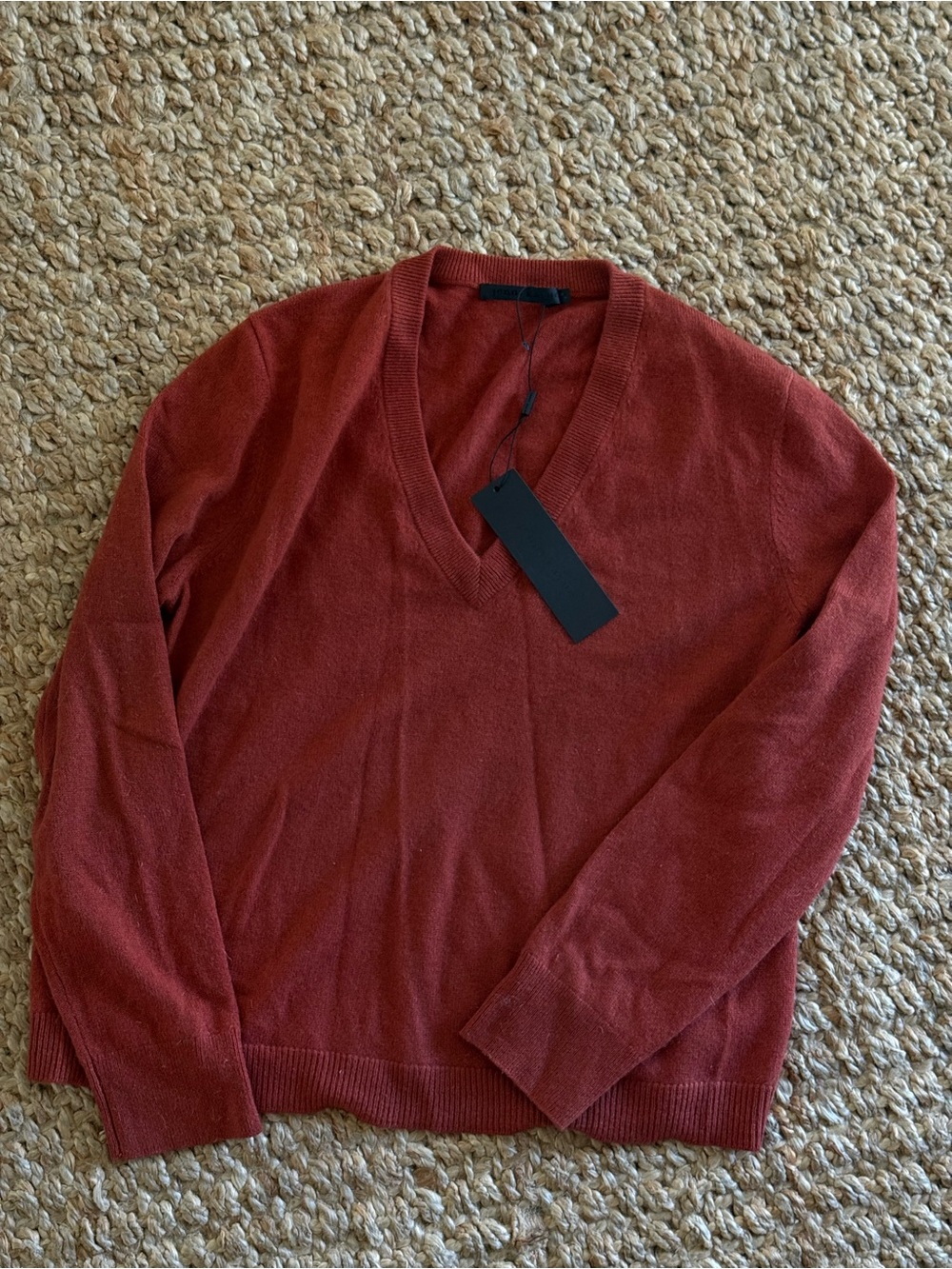 Jenni Kayne V-Neck Sweater in Sienna
